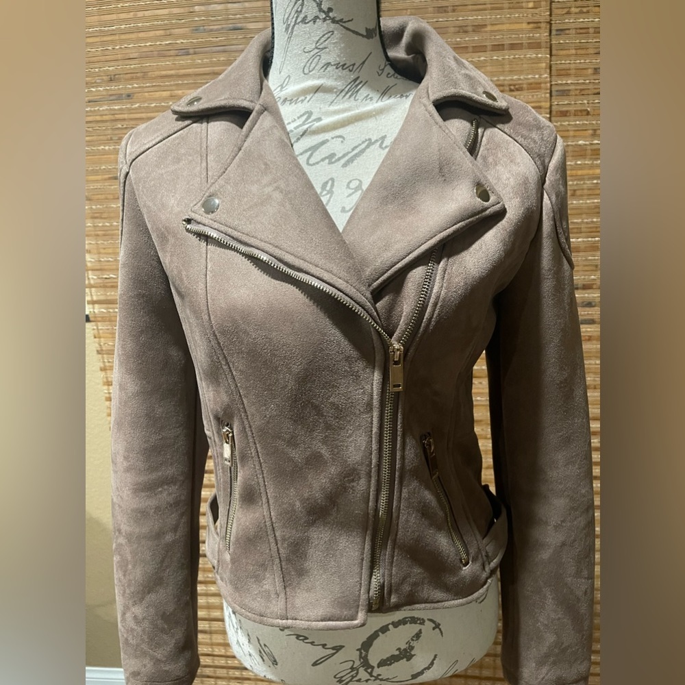 Suede Biker Jacket - image 1